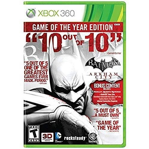 Game Batman Arkham Asylum + Arkham City - Xbox 360 - Pack Duplo com dois  Jogos