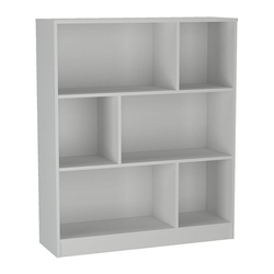 Menor preço em Estante Para Escritorio Gamer 6 Nichos B25 Branco Nova Mobile