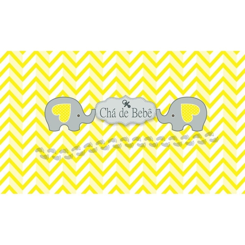 clipart de elefante para chá de bebê amarelo