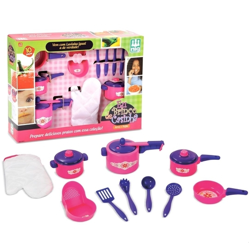 Panelinha comidinha de brinquedo jogo completo SAMBA TOYS no Shoptime