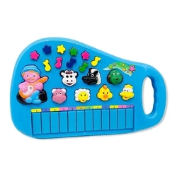 Piano Teclado Musical Infantil Bebe Sons Animais Eletronico AZUL é boa?