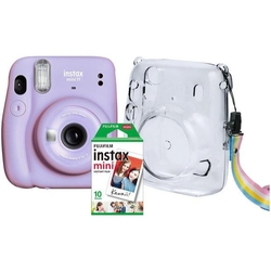 Kit Câmera Instantânea Fujifilm Instax Mini 11 Lilás + Bolsa Crystal + Filme 10 poses Menor preço em Kit Câmera Instantânea Fujifilm Instax Mini 11 Lilás + Bolsa Crystal + Filme 10 poses