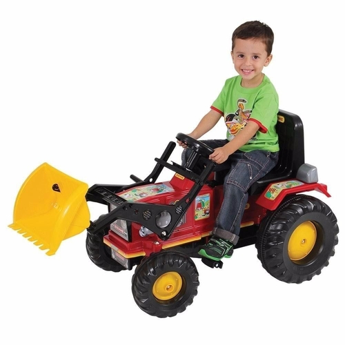 Trator infantil a pedal com concha e caçamba basculantes Clearance