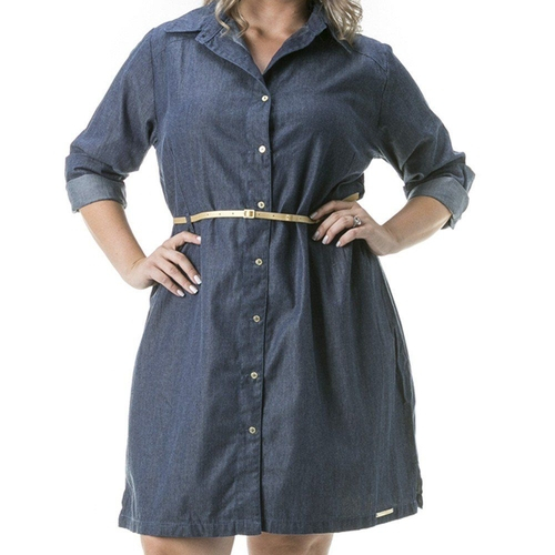 vestido camiseta plus size