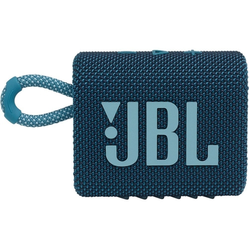 Caixa de som Bluetooth JBL Go3 4.2W à prova d'água e poeira com classificação IP67 até 5 horas - Azul - 1