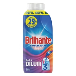 Refil Lava-Roupas Brilhante Concentrado Limpeza Total 500ml é boa?