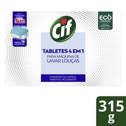 Detergente Tablete Cif para Máquina de Lavar Louças 4 em 1 Menor preço em Detergente Tablete Cif para Máquina de Lavar Louças 4 em 1