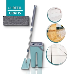 Mop Flat Com Balde E 1 Refil Gratis Rodo Esfregão 123 Útil é boa?