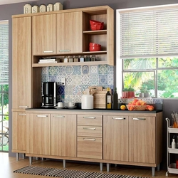 Cozinha Compacta com Tampo 5 Peças Sicília 5813-S7T - Multimóveis - Argila acetinado Menor preço em Cozinha Compacta com Tampo 5 Peças Sicília 5813-S7T - Multimóveis - Argila acetinado