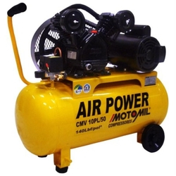 Compressor 10 Pés 2 HP 50 Litros 2 Pistões Motor Mono c/ Rodas Bivolt CMV 10PL/50 MOTOMIL é boa?