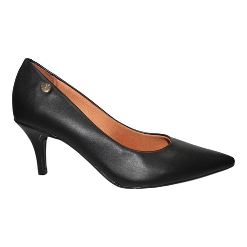 scarpin preto vizzano salto baixo