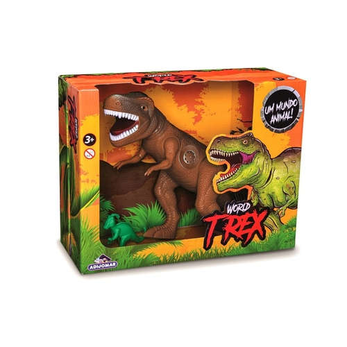 Dinossauros Infantil Avulso TREX-VERDE, TREX-MARROM, ESTEGOSSAURO,  BRANQUIOSSAURO Dino World BBR TOYS em Promoção na Americanas