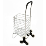 Carrinho De Aluminio Com 6 Rodas Dobravel Sobe Escada Compras