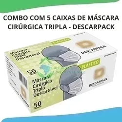 Combo Com 05 Caixas Mascaras Tripla Descarpack é boa?