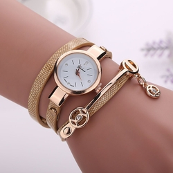 Relógio Feminino Pulso Cristal Quartzo Analógico - Bege é boa?
