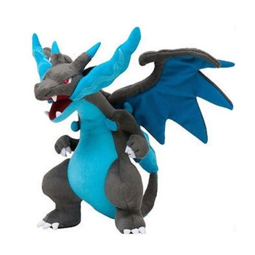 Pelúcia Turma Pokémon Mega Charizard X Y (30cm) - Importada em