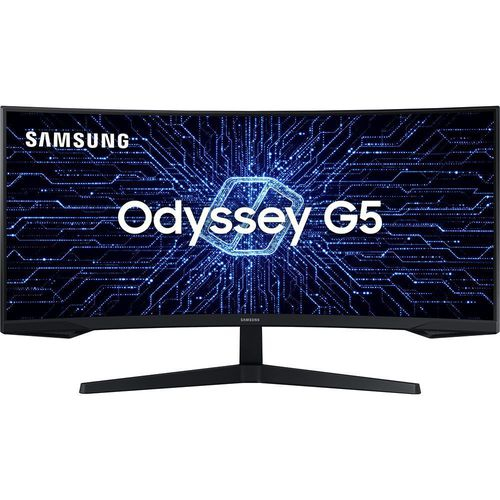 Monitor Gamer Samsung Odyssey G5 34' VA Curvo Wide 165 Hz 2K QHD 1ms, FreeSync Premium HDR10 HDMI/DisplayPort - LC34G55TWWLXZD