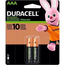 Pilha Recarregável AAA Duracell DX2400 - 900mAh - com 2 unidades é boa?