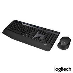 Teclado e Mouse Wireless Logitech Preto - MK345 Menor preço em Teclado e Mouse Wireless Logitech Preto - MK345