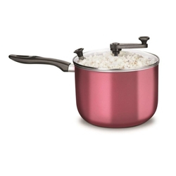 Pipoqueira com Tampa de vidro Antiaderente Cereja 3,6l Mta Menor preço em Pipoqueira com Tampa de vidro Antiaderente Cereja 3,6l Mta