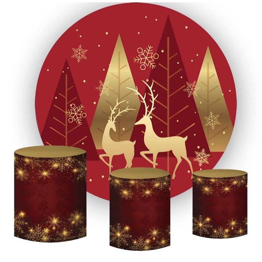 Kit Painel Redondo De Festa e Capas de Cilindro em tecido sublimado Renas do Papai Noel Natal em Promoção na Americanas Kit Painel Redondo De Festa e Capas de Cilindro em tecido sublimado Renas do Papai Noel Natal em Promoção na Americanas