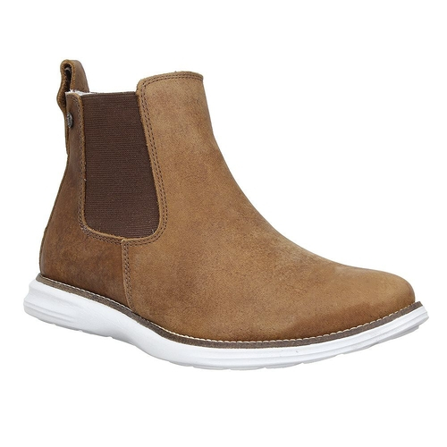 botina masculina solado branco