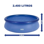 Piscina Redonda Inflavel Verão Calor Splash Fun Mor 2400 Litros