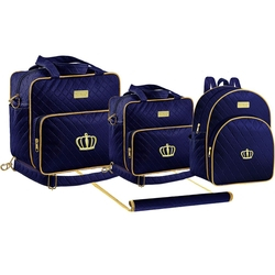 Kit Bolsa Maternidade Mochila Trocador Plike Baby Azul Marinho TM-DR3 é boa?