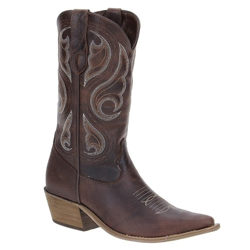 botas cano longo bico fino