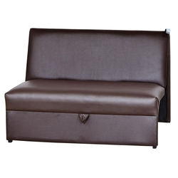 Sofá Cama Malu - Marrom corino Menor preço em Sofá Cama Malu - Marrom corino