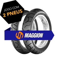 Kit Pneu 100/80-17 + 130/70-17 Street Tubeless Maggion Menor preço em Kit Pneu 100/80-17 + 130/70-17 Street Tubeless Maggion