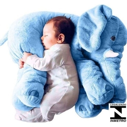 Almofada Travesseiro Elefante de Pelúcia para Bebê Dormir Azul 62cm - Ursos e Pelúcias Menor preço em Almofada Travesseiro Elefante de Pelúcia para Bebê Dormir Azul 62cm - Ursos e Pelúcias