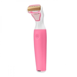 Aparador de pelos feminino Essenza c/ lamina de duplo corte rose gold de 18K, resistente a água e carregamento USB - EB079 é boa?