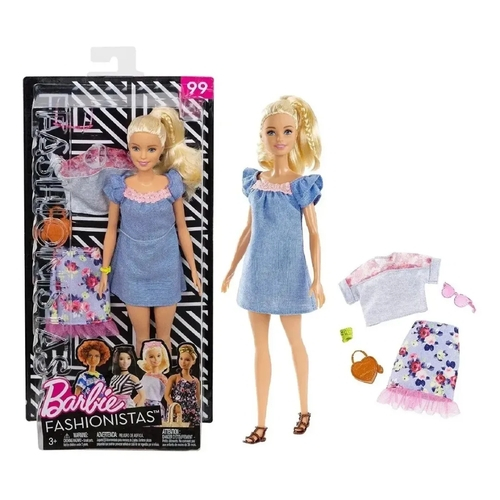 Boneca Barbie Fashionista com Roupa e Acessórios Esportivos para 3