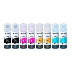 Kit 8 Refil Tintas Epson T544L3110 L3150 B Y C M Menor preço em Kit 8 Refil Tintas Epson T544L3110 L3150 B Y C M