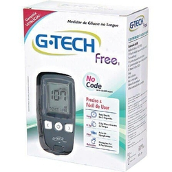 Kit Medidor De Glicose G-tech Free C/ 10 Tiras Menor preço em Kit Medidor De Glicose G-tech Free C/ 10 Tiras