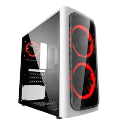 Gabinete Gamer Xwise Discovery 6624 Branco mid tower, acompanha 2 coolers Vermelho, lateral em acrílico é boa?