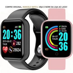 SmartWatch Relógio Inteligente D20/ Y68, Prova d' Água, Batimentos Cardíacos e Pressão, Esportes, Notificação Bluetooth Menor preço em SmartWatch Relógio Inteligente D20/ Y68, Prova d' Água, Batimentos Cardíacos e Pressão, Esportes, Notificação Bluetooth