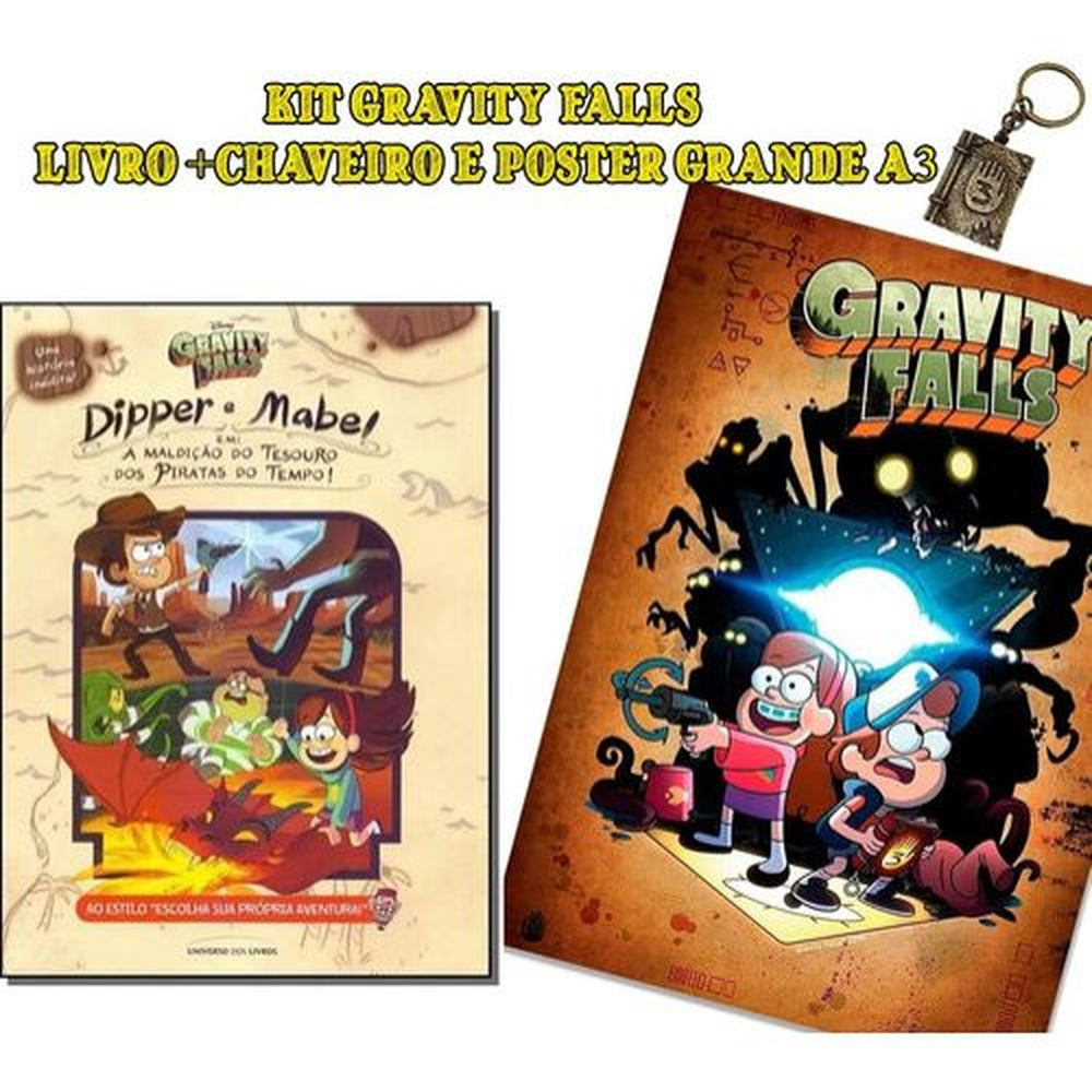 Livro Dipper E Mabel Maldição Do Tesouro Gravity Falls em Promoção na  Americanas