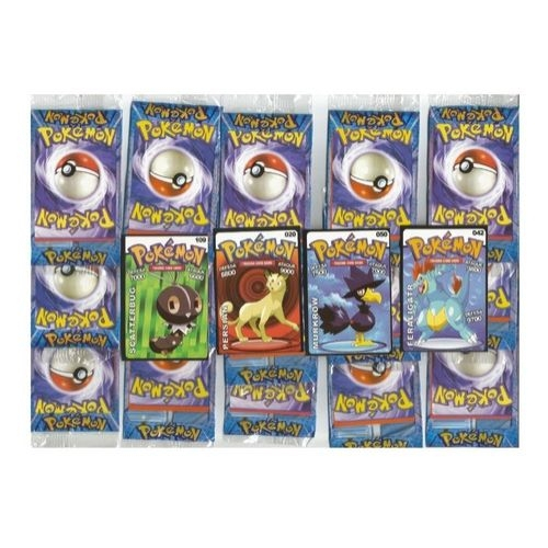 Kit Cartinhas Pokemon =60pctes Cards Bater Bafo Pokemon em