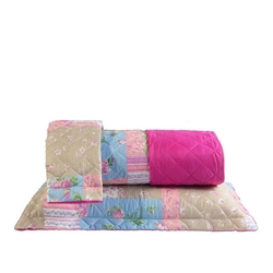 Menor preço em Kit Cobre Leito Casal Queen Dupla Face – Micro Fibra Rosa