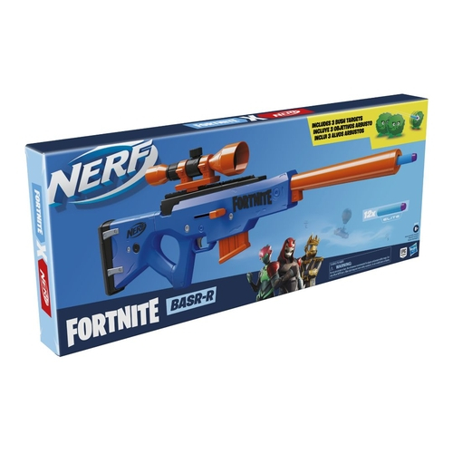 Lança Dardos Nerf Fortnite Réplica Basr-r, Com 3 Alvos E Mira