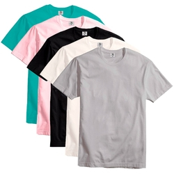 Kit com 5 Camisetas Slim Masculina Básica Algodão Part.B Maya Menor preço em Kit com 5 Camisetas Slim Masculina Básica Algodão Part.B Maya