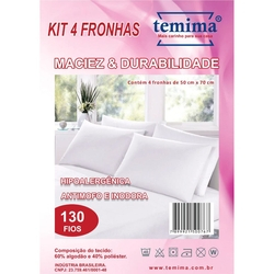 Kit Com 4 Fronhas 130 Fios Branca é boa?