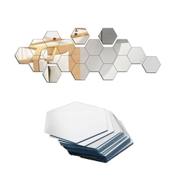 Kit 10 Espelho Adesivo Decorativo Hexágono 11x13cm D&SImport é boa?