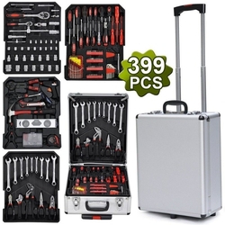 Maleta De Ferramentas Completa Com 399 Peças Com Rodinhas Profissional Cromo Vanadium Com Alicates, Menor preço em Maleta De Ferramentas Completa Com 399 Peças Com Rodinhas Profissional Cromo Vanadium Com Alicates,