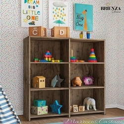 Estante Infantil para Quarto do Bebê Marrocos Castani 06 Nichos Brienza Decor Menor preço em Estante Infantil para Quarto do Bebê Marrocos Castani 06 Nichos Brienza Decor