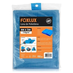 Lona Plástica Azul Foxlux com Ilhos Cantos Reforçados 4mx3m é boa?