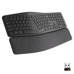 Teclado Sem Fio Ergonômico Logitech Ergo K860 Suporte Descanso De Pulso, Tecido Resistente A Manchas Bluetooth Menor preço em Teclado Sem Fio Ergonômico Logitech Ergo K860 Suporte Descanso De Pulso, Tecido Resistente A Manchas Bluetooth