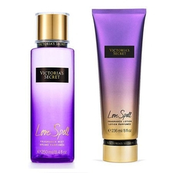 Kit Victoria's Secret Love Spell Creme Hidratante 236ml + Body Splash 250ml Menor preço em Kit Victoria's Secret Love Spell Creme Hidratante 236ml + Body Splash 250ml